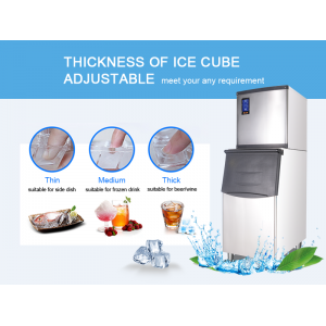 900kg commercial edible cube ice maker machine