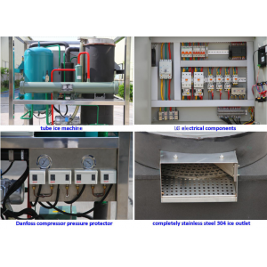 2T water cooling tube ice machine